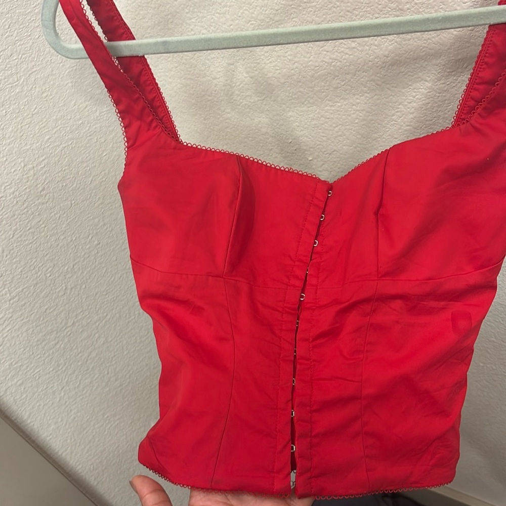 House of cb cherry red corset xs